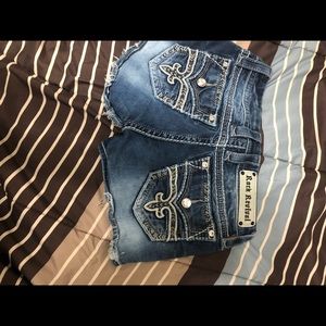 Rock revival size 25 distressed shorts